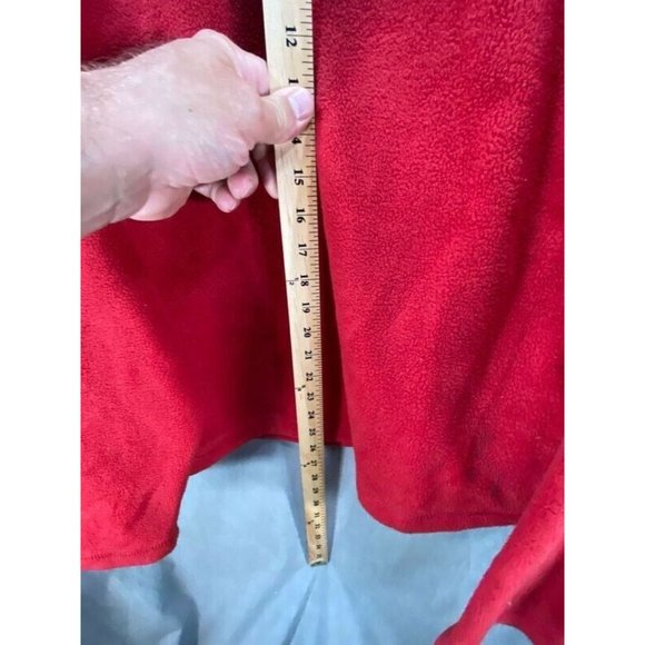Old Navy Sweater Adult Large Red Soft Fleece Long Sleeve 1/2 Zip Sweatshirt Mens - Picture 8 of 9